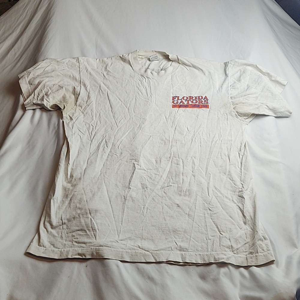 Vintage 1992 Florida Gators Hard Bodies T-Shirt White Size Extra Large